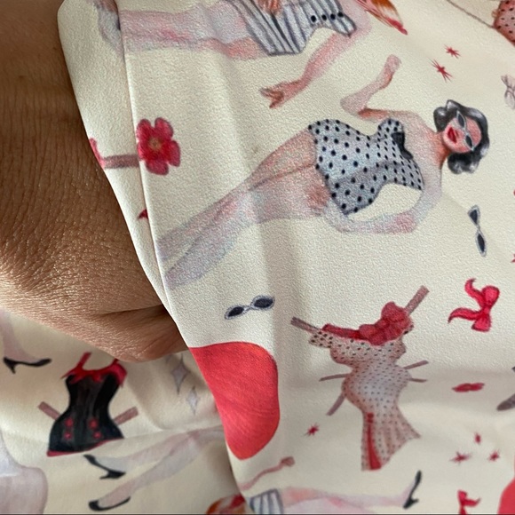 Chic Pink Patterned Dress - Picture 8 of 8